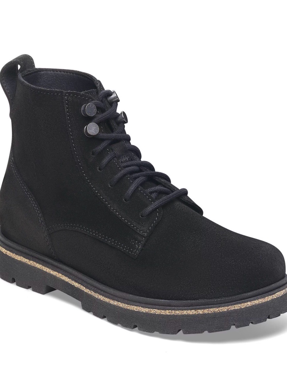 Birkenstock Highwood Lace Mid Black Suede Boots Eu 38 Us 7-7.5